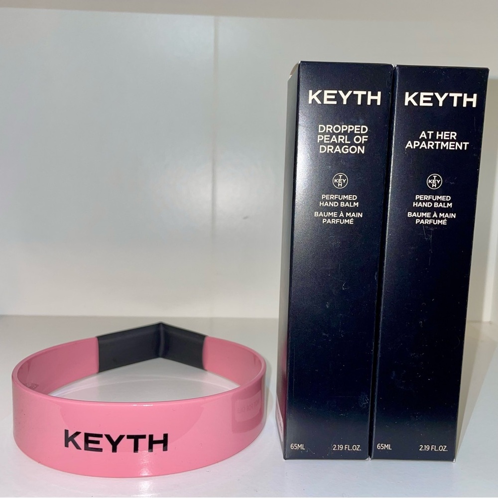 KEYTH Perfumed Hand Balm Set with Pink Headband